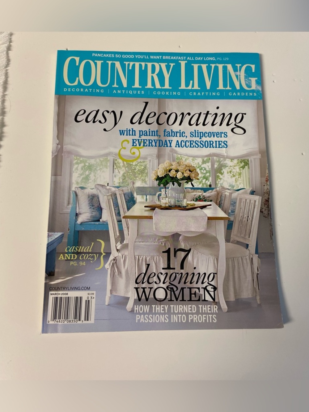 2008 Country Living Magazine - Easy Decorating Issue